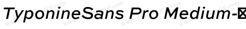 TyponineSans Pro Medium字体转换